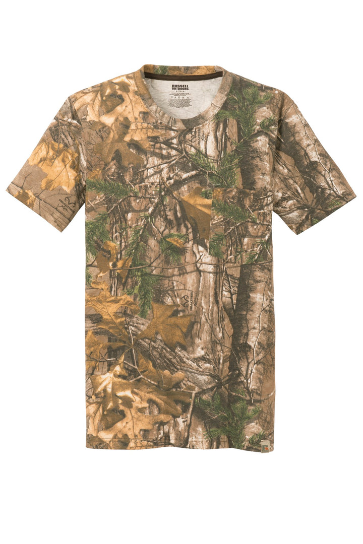 Russell Outdoors Men's Realtree Explorer 100% Cotton T-Shirt with Pocket S021R Russell Outdoors