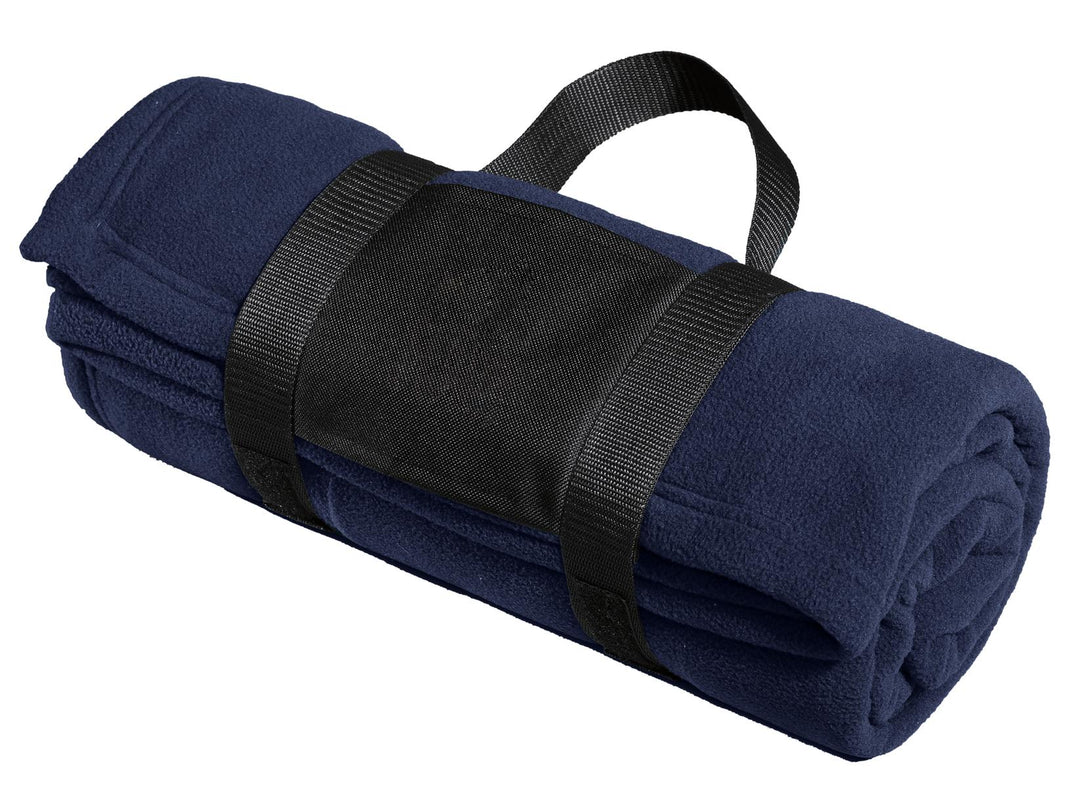 Port Authority Fleece Blanket with Carrying Strap. BP20