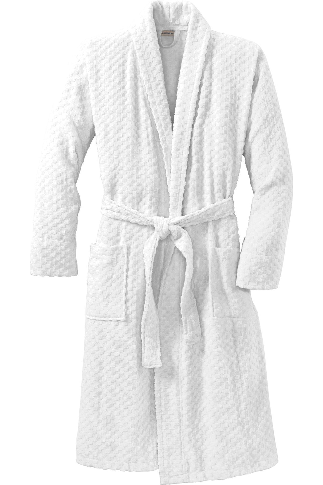 Port Authority Checkered Terry Shawl Collar Robe. R103