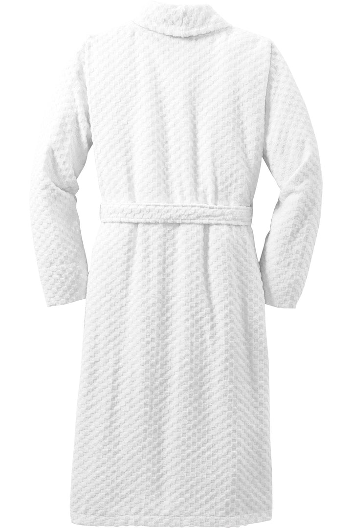 Port Authority Checkered Terry Shawl Collar Robe. R103