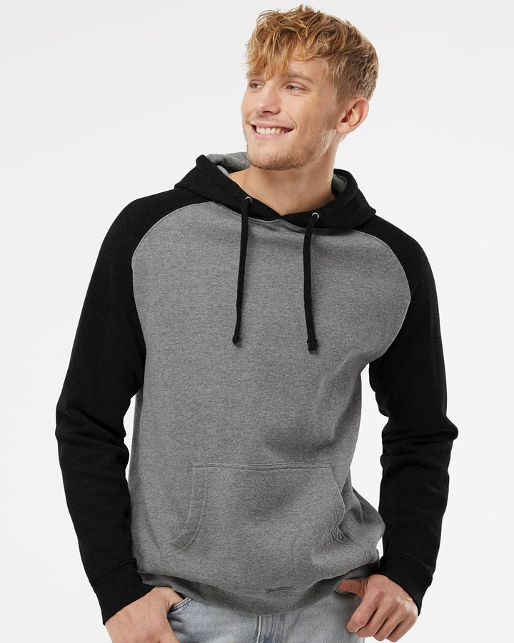 Independent Trading Co. Raglan Hooded Sweatshirt Independent Trading Co.