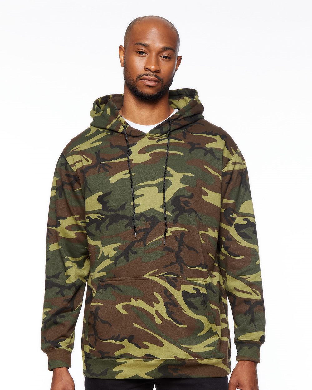 Code Five Men's Camo Pullover Fleece Hoodie Code Five