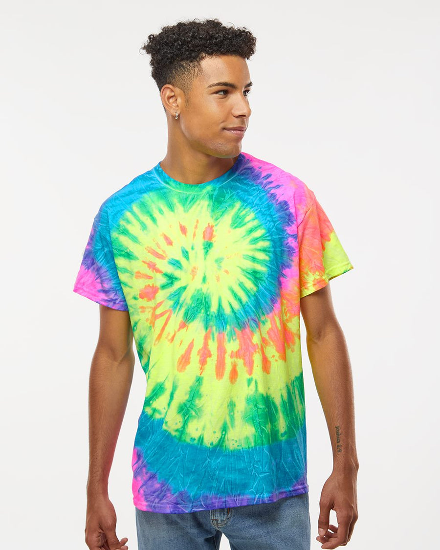 Colortone Men's Multi-Color Tie-Dyed T-Shirt Colortone