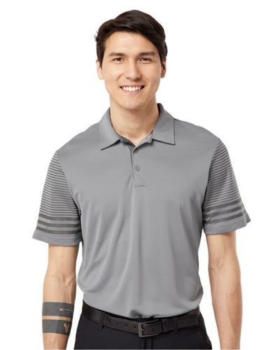 Adidas Men's Striped Sleeve Polo Adidas