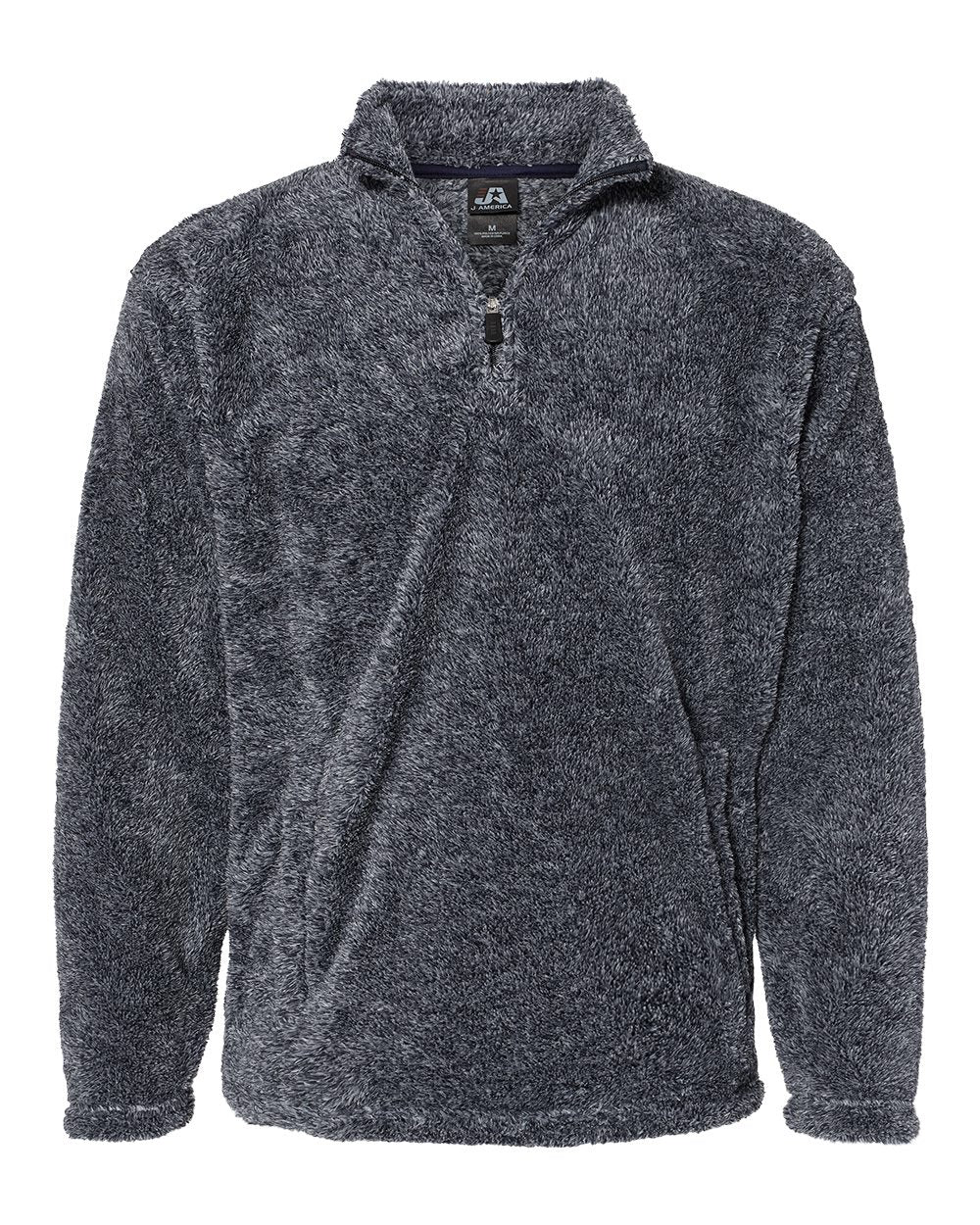 J. America Men's Boundary Shag Frosty Sherpa Quarter-Zip Pullover J. America