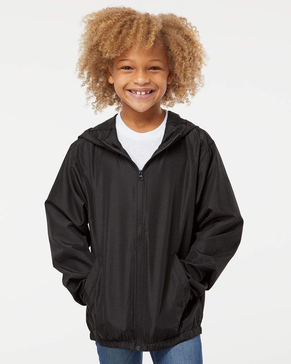 Independent Trading Co. Youth Lightweight Windbreaker Full-Zip Jacket Independent Trading Co.