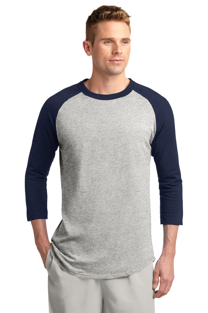 Sport-Tek Men's Colorblock Raglan Jersey.  T200 1  of 2