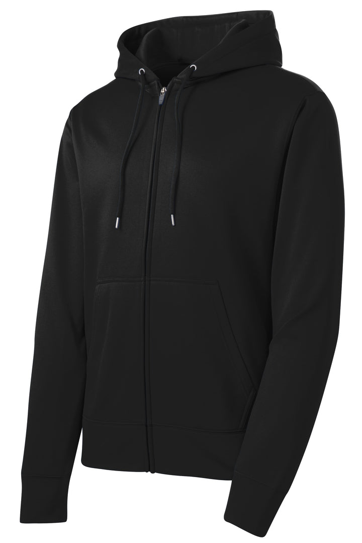 Sport-Tek Men's Sport-Wick Fleece Full-Zip Hooded Jacket