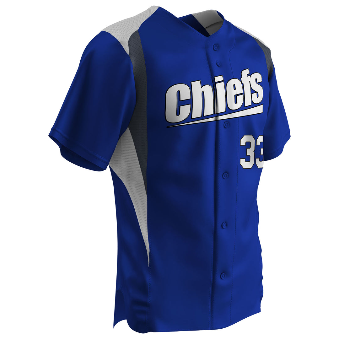 Champro Bull Pen Men's Full Button Baseball Jersey Champro