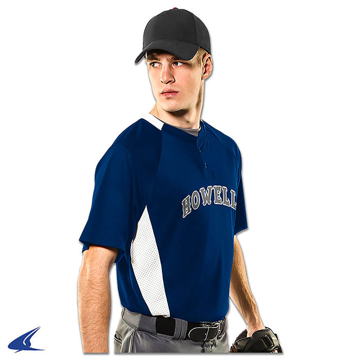 Champro Clean-Up Adult 2-Button Baseball Jersey Champro