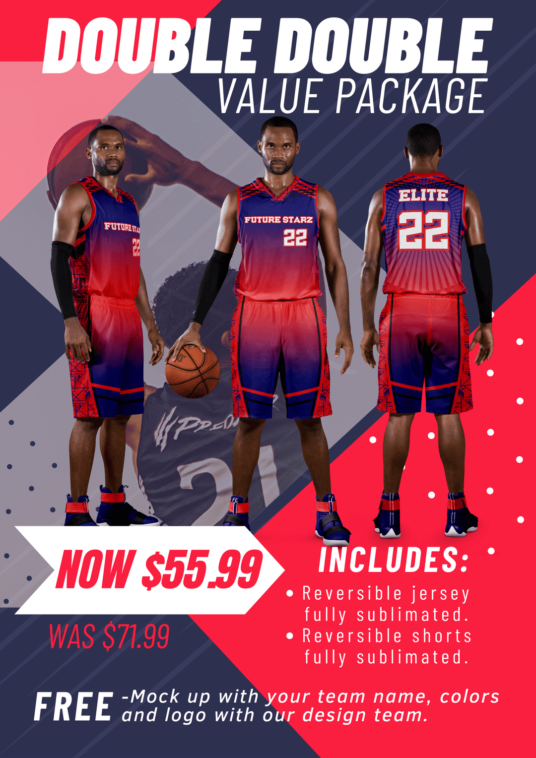 Double Double Value Uniform Package League Outfitters