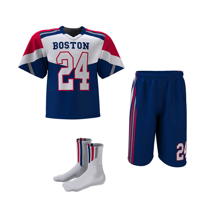 Custom Elite Sublimated Short Sleeve Lacrosse Jersey & Shorts Package League Outfitters