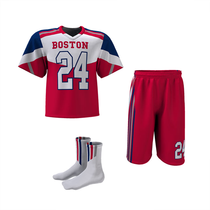 Custom Elite Sublimated Short Sleeve Lacrosse Jersey & Shorts Package League Outfitters