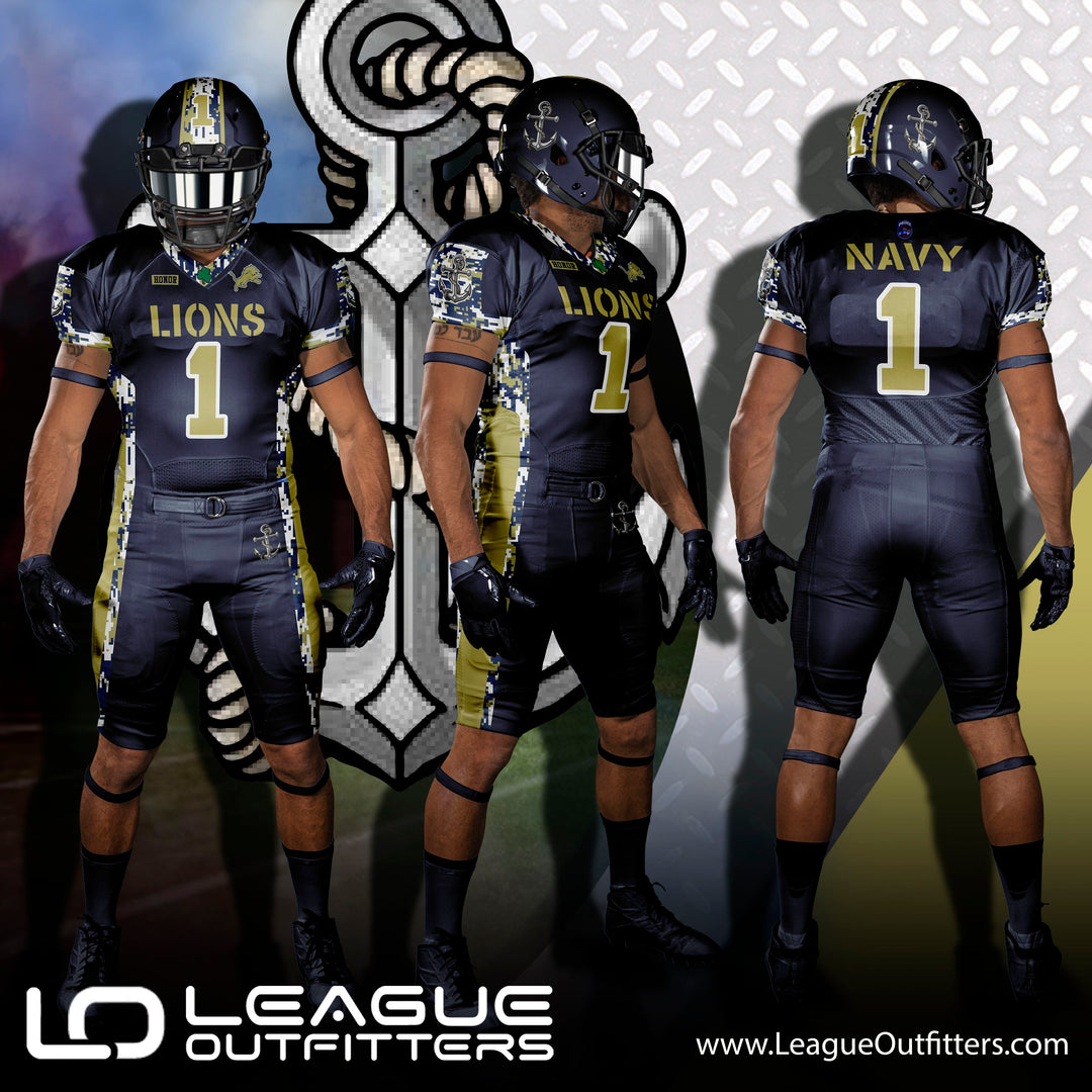 Custom Elite Reversible Football Jerseys League Outfitters