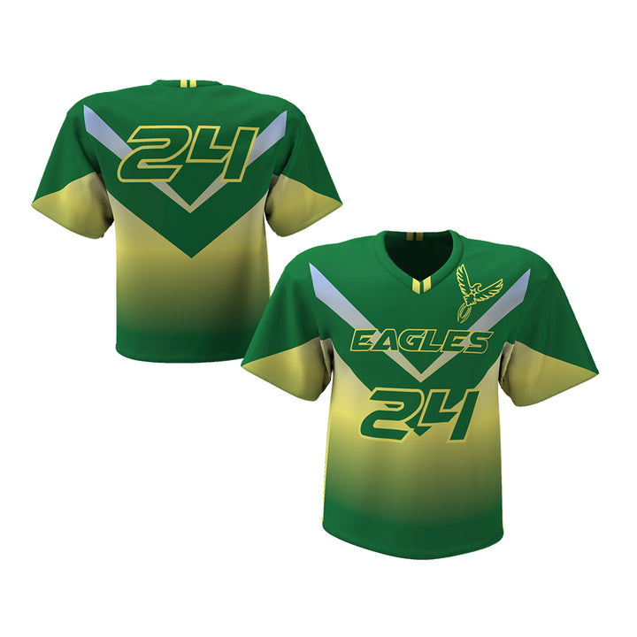 Custom Elite Short Sleeve Reversible Sublimated Lacrosse Jersey League Outfitters