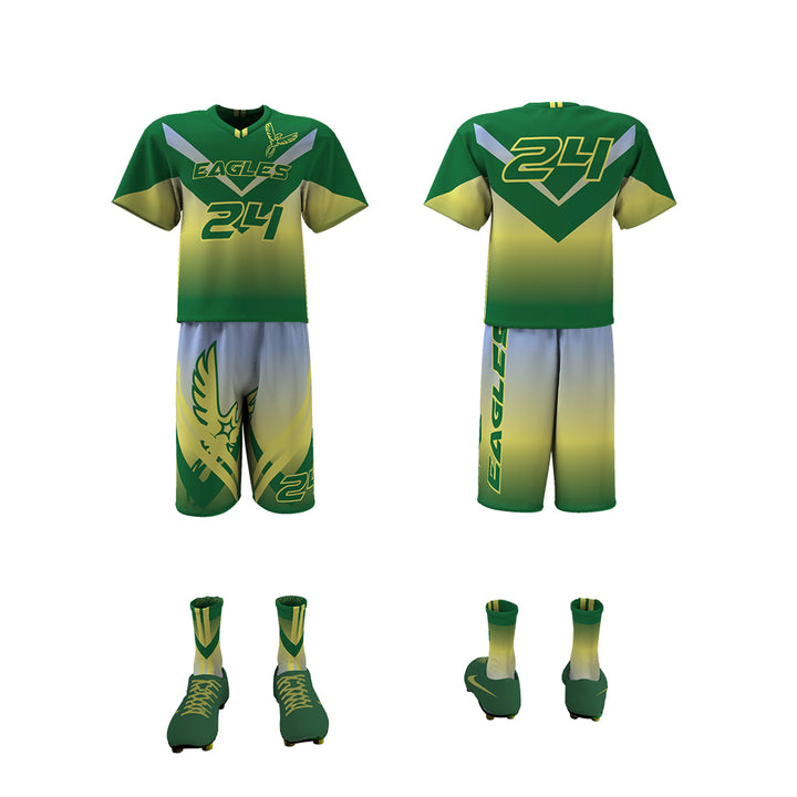 Custom Elite Sublimated Short Sleeve Lacrosse Jersey & Shorts Package League Outfitters