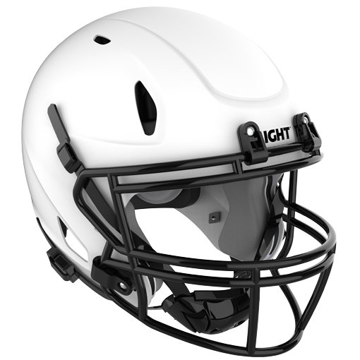 Light LS2 Polycarbonate Shell Youth Football Helmet Light