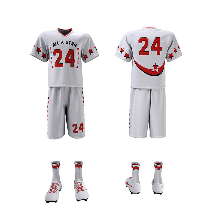 Custom Elite Sublimated Short Sleeve Lacrosse Jersey & Shorts Package League Outfitters