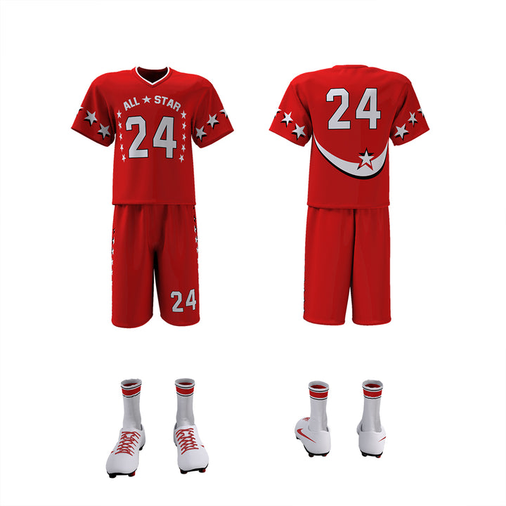 Custom Elite Sublimated Short Sleeve Lacrosse Jersey & Shorts Package League Outfitters