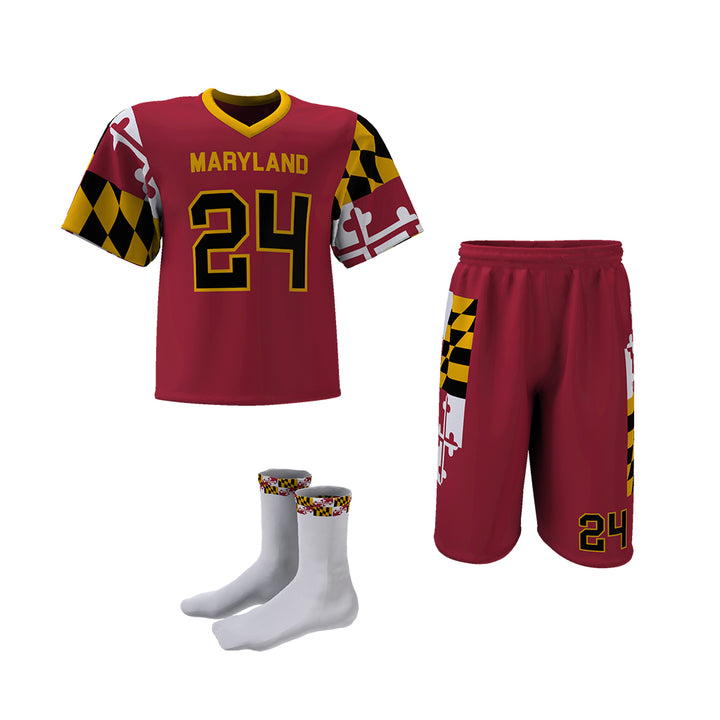 Custom Elite Sublimated Short Sleeve Lacrosse Jersey & Shorts Package League Outfitters