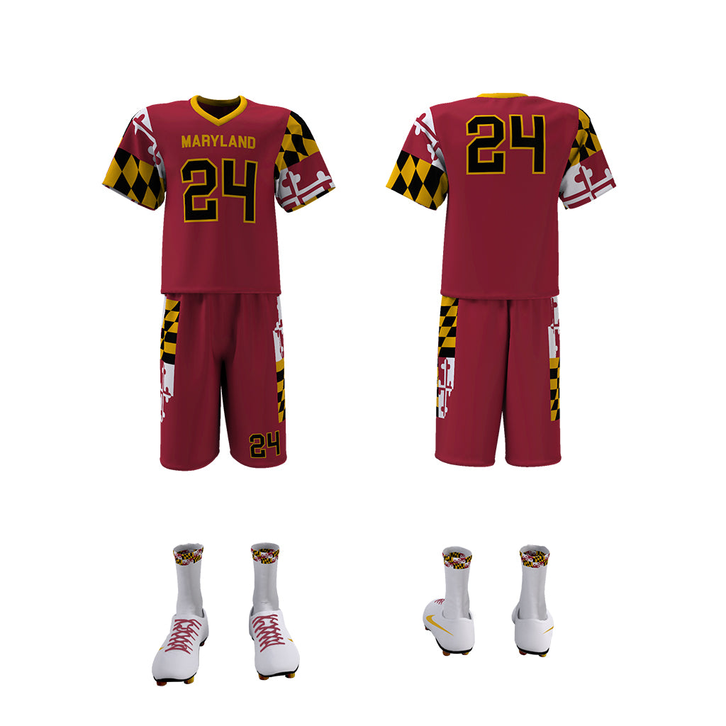 Custom Elite Sublimated Short Sleeve Lacrosse Jersey & Shorts Package League Outfitters