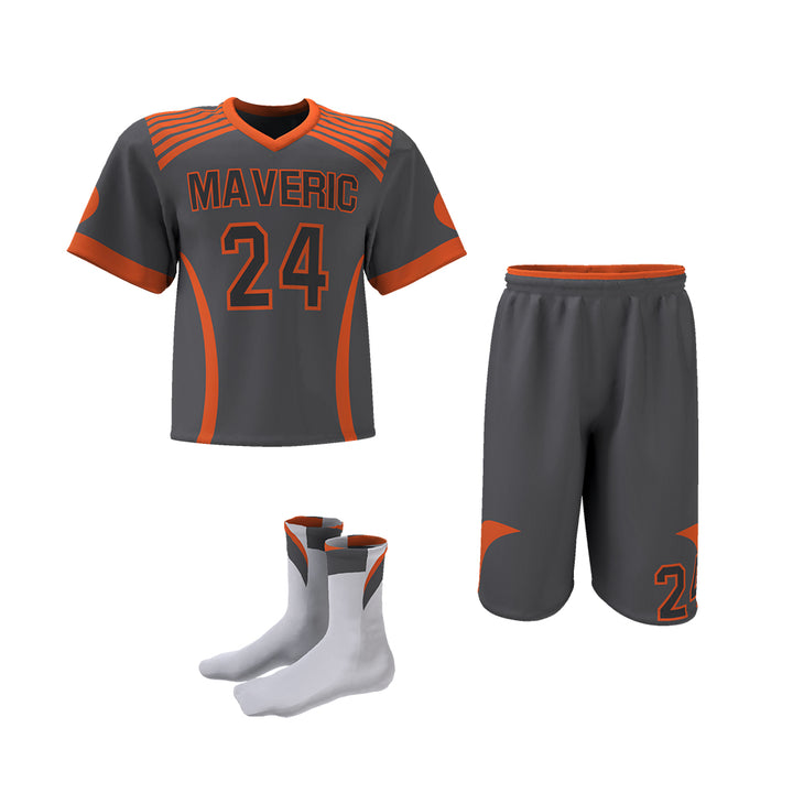 Custom Elite Sublimated Short Sleeve Lacrosse Jersey & Shorts Package League Outfitters