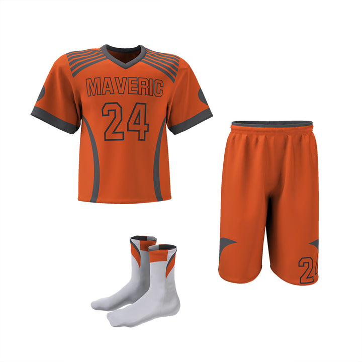 Custom Elite Sublimated Short Sleeve Lacrosse Jersey & Shorts Package League Outfitters