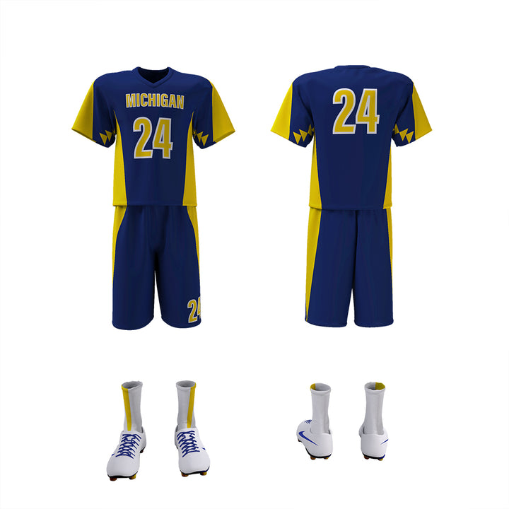 Custom Elite Sublimated Short Sleeve Lacrosse Jersey & Shorts Package League Outfitters