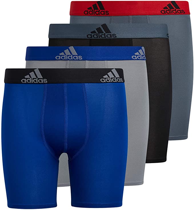 adidas Youth Performance Long 4-Pack Boxer Briefs adidas