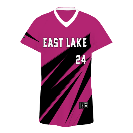 Girls FreeStyle Sublimated 2-Button Softball Jersey