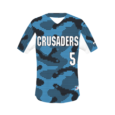 Russell CUT_R45VTM  FreeStyle Sublimated Full-Button Baseball Jersey