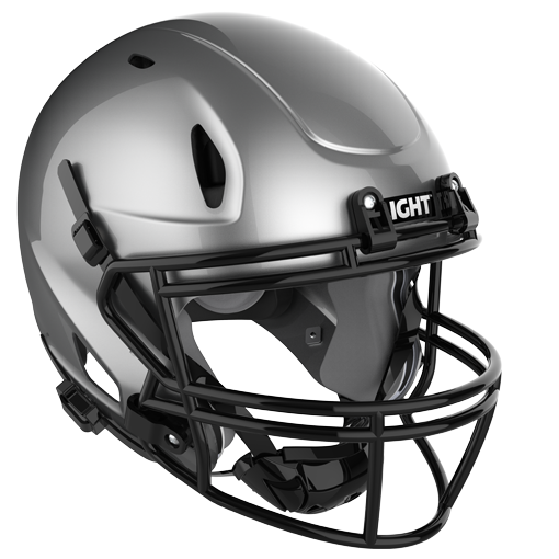 Light LS2 Polycarbonate Shell Youth Football Helmet Light