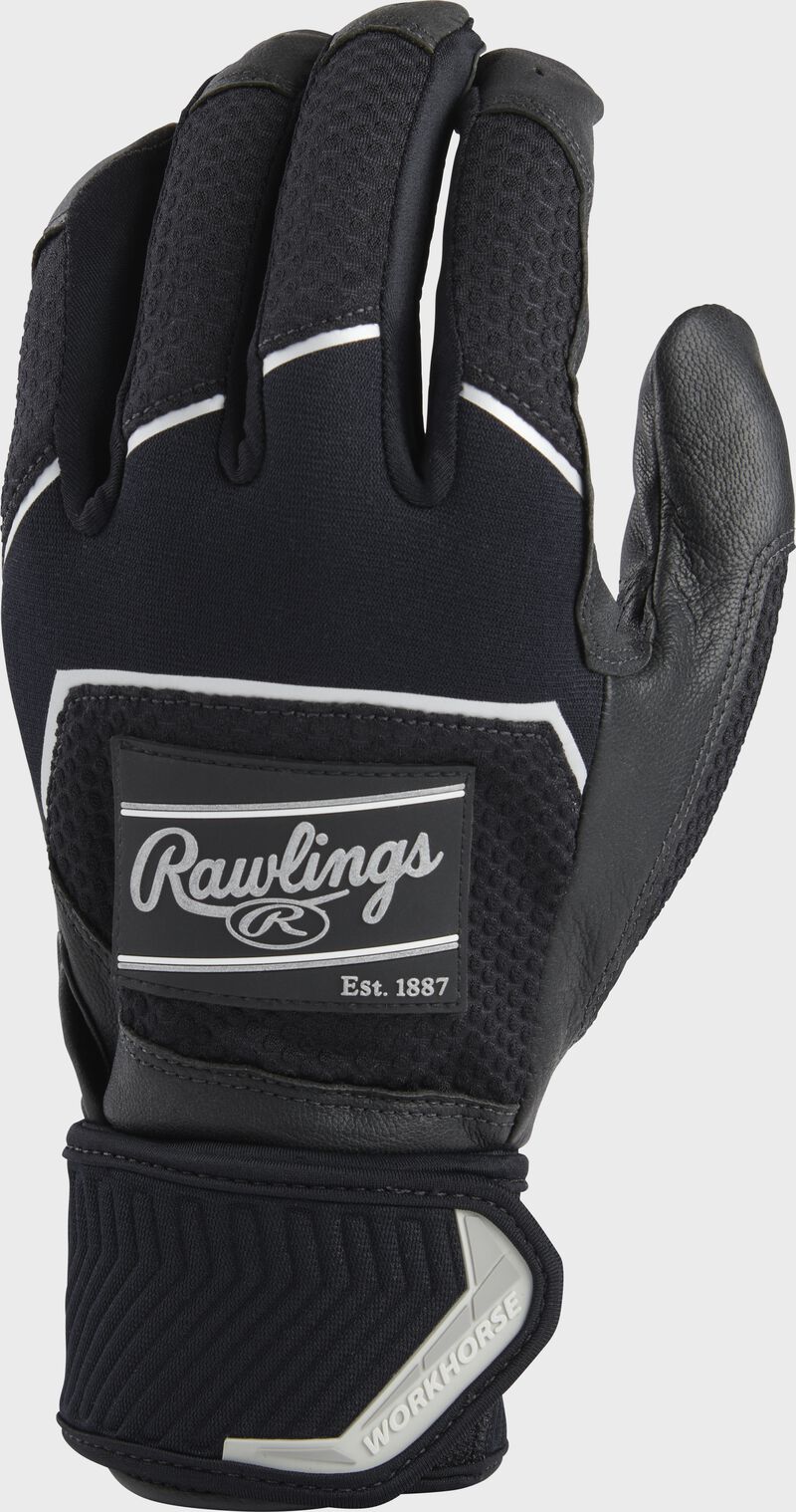 2022 Rawlings Workhorse Compression Strap Men's Batting Gloves Rawlings