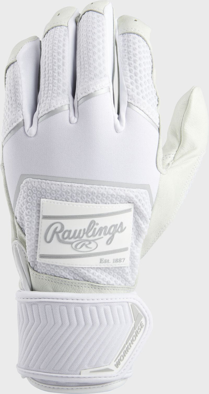 2022 Rawlings Workhorse Compression Strap Men's Batting Gloves Rawlings