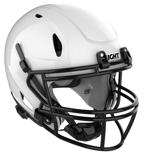 Light LS2 Polycarbonate Shell Youth Football Helmet Light