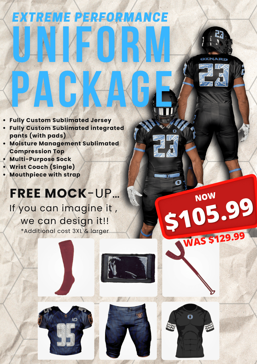 Extreme Performance Football Uniform Package League Outfitters