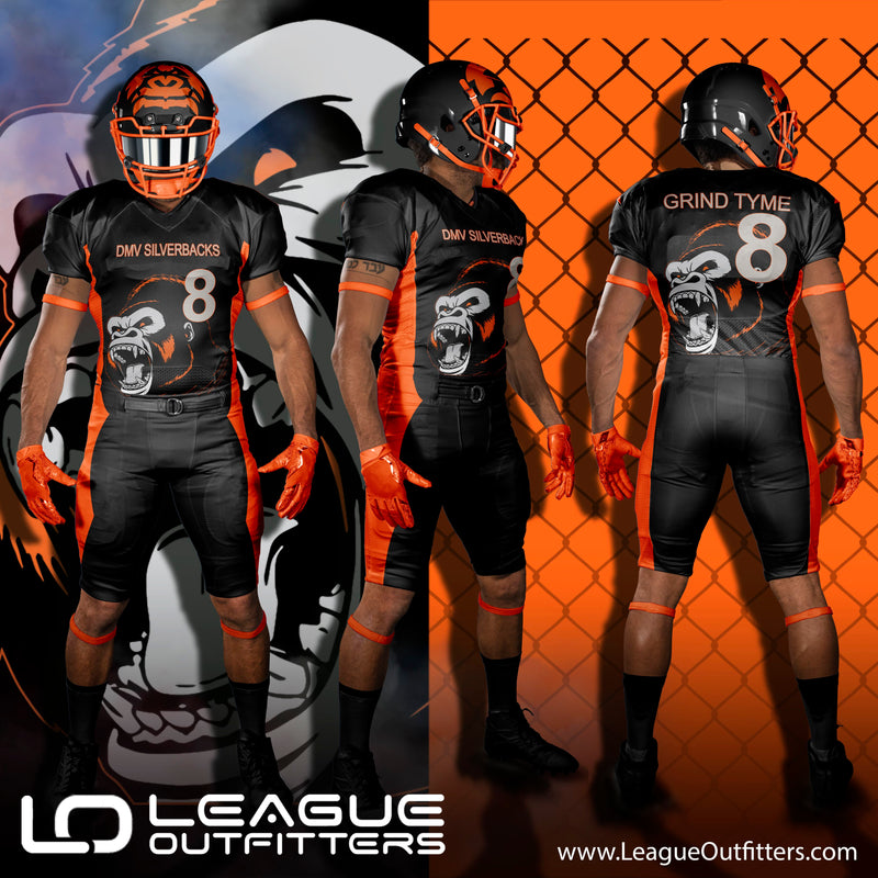 Sublimation American Flag Football Jerseys Design Brand Youth