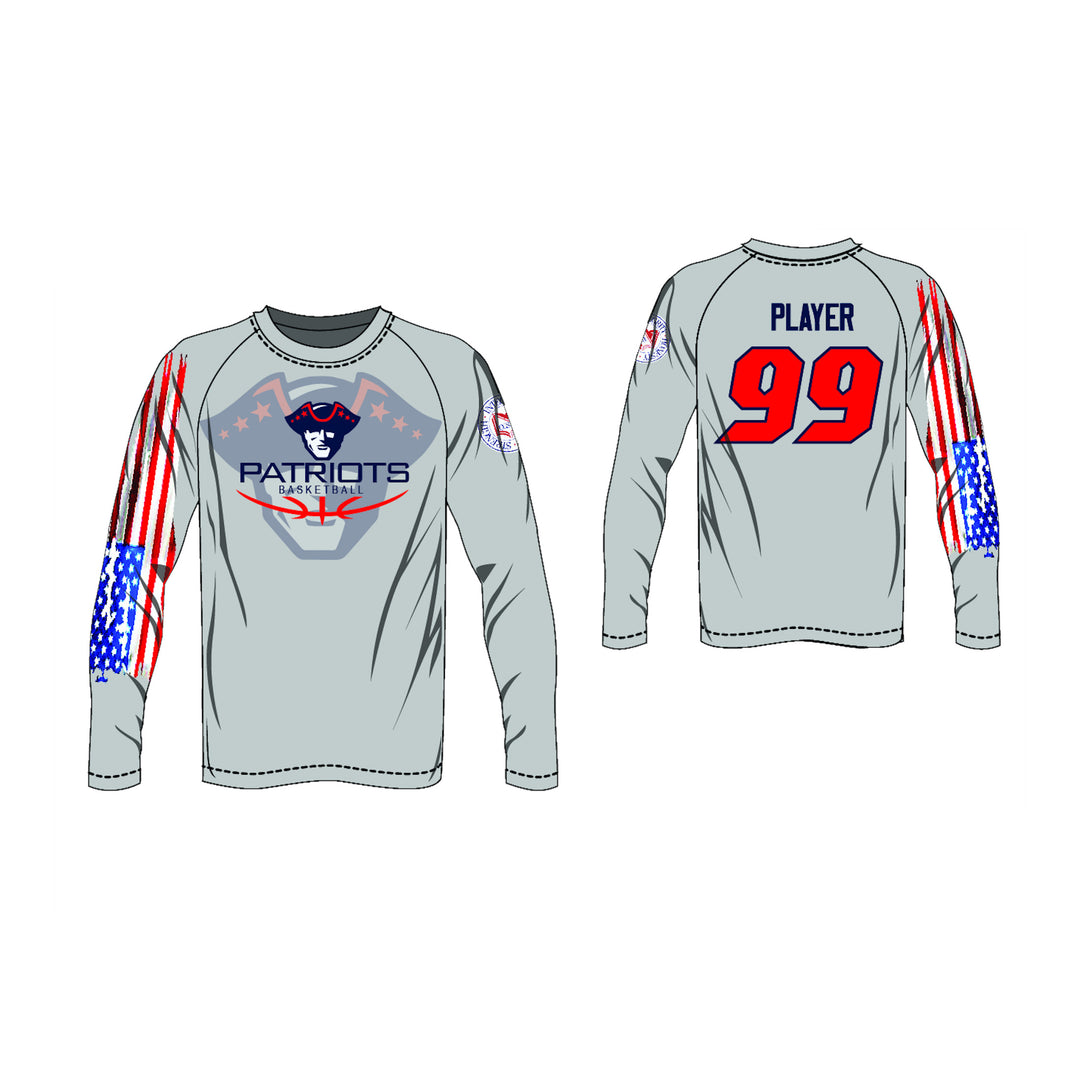 Custom Elite Sublimated Long Sleeve Basketball Shooter Shirts League Outfitters