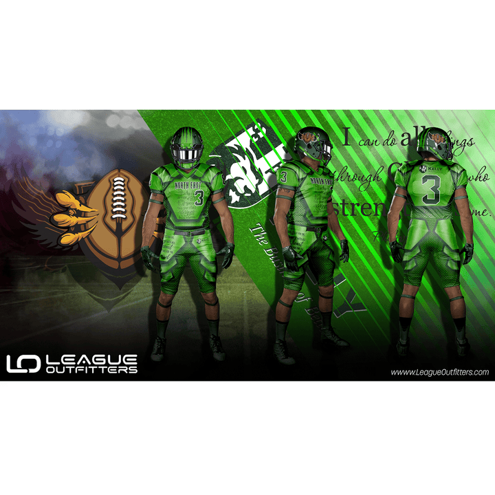 Custom Elite Sublimated Football Jerseys League Outfitters