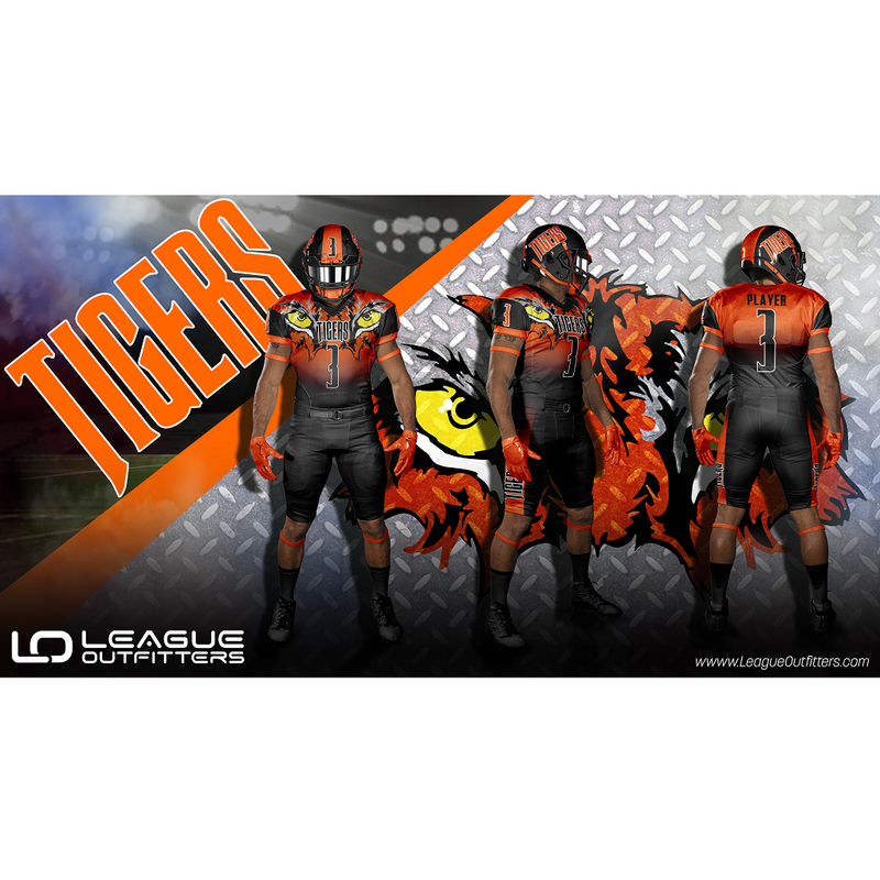 Sublimated Football Uniform Tigers Style