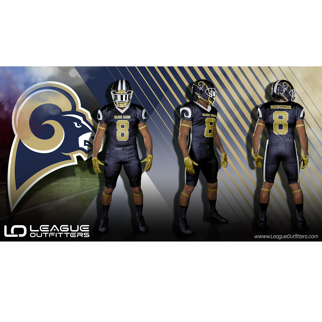 Custom Elite Reversible Football Jerseys League Outfitters