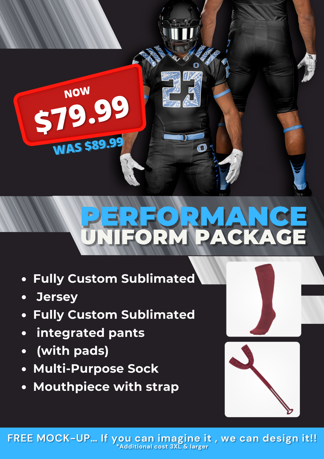 Performance Football Uniform Package League Outfitters