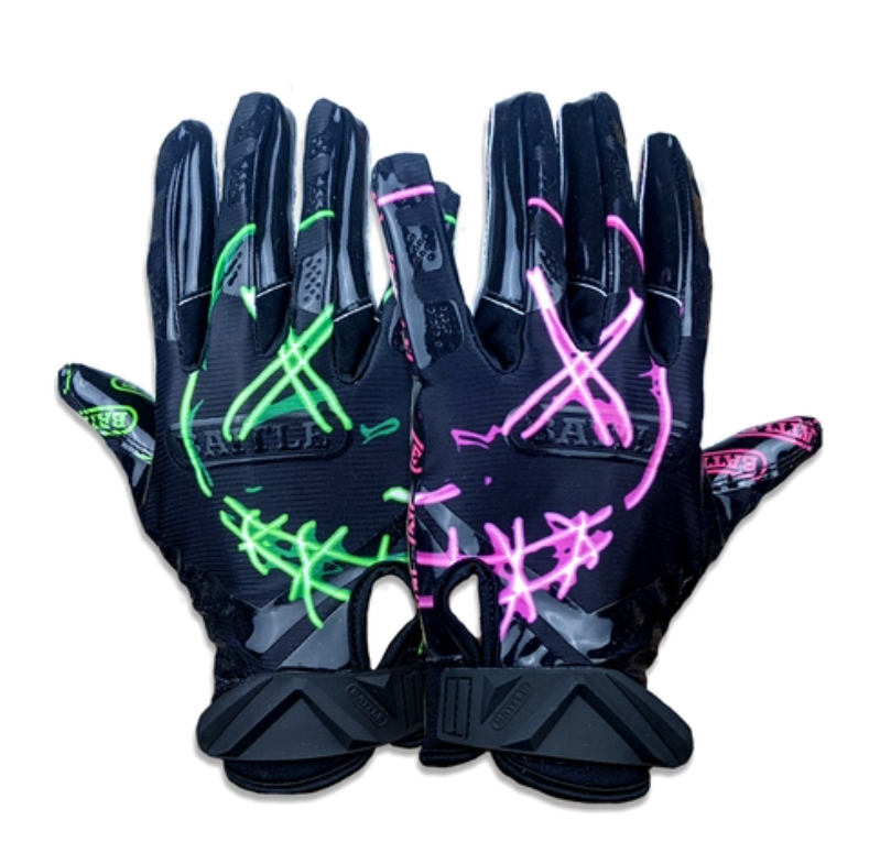 Battle Youth Nightmare 2.0 Cloaked Football Gloves Battle