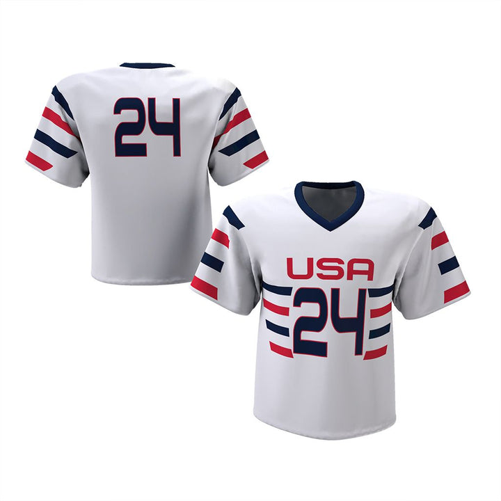 Custom Elite Short Sleeve Reversible Sublimated Lacrosse Jersey League Outfitters