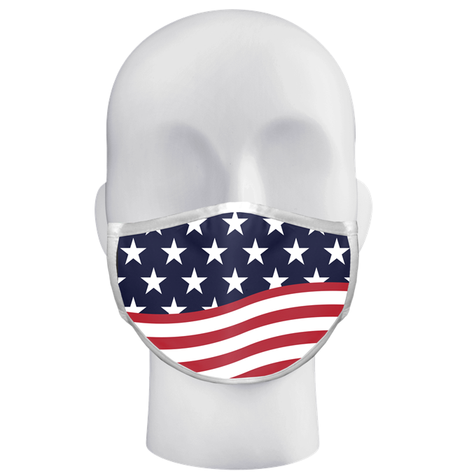 Alleson Wavy Flag 3 ply Sublimated Mask Alleson